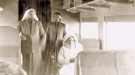 Sheikh Abdullah Bin Jassim Al Thani and Mr. Abdullah Darwish during the 40’s